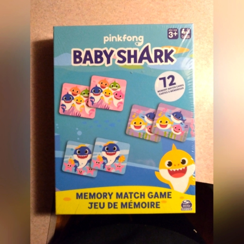 Pinkfong Baby shark memory match game